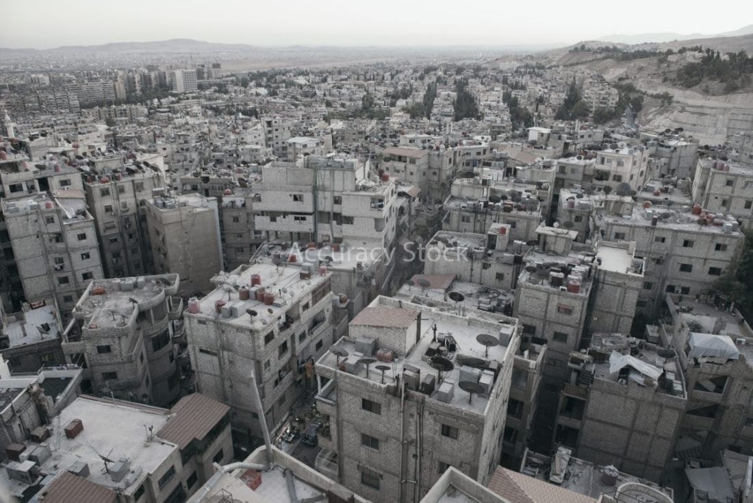 aerial-view-of-urban-landscape-in-damascus-syria